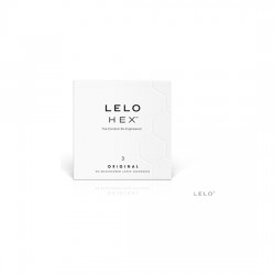 LELO HEX ORIGINAL 3 PRESERVATIVOS