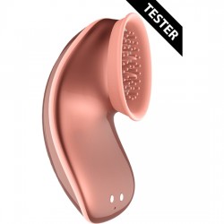 HANDS FREE SUCTION VIBRATION TOY ROSE GOLD TESTER
